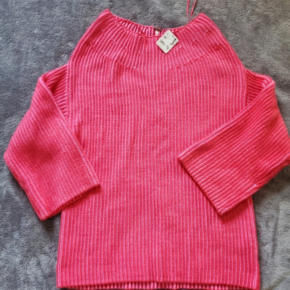 *NWT* Free People Boat Neck Tunic Pink Sweater, Size Small - Picture 5 of 5